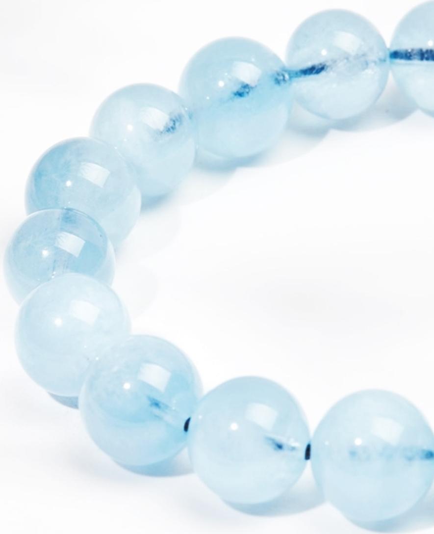 Gembank Lắc Tay Mạng Thủy Tuổi Dậu Đá Aquamarine Tự Nhiên 10MM