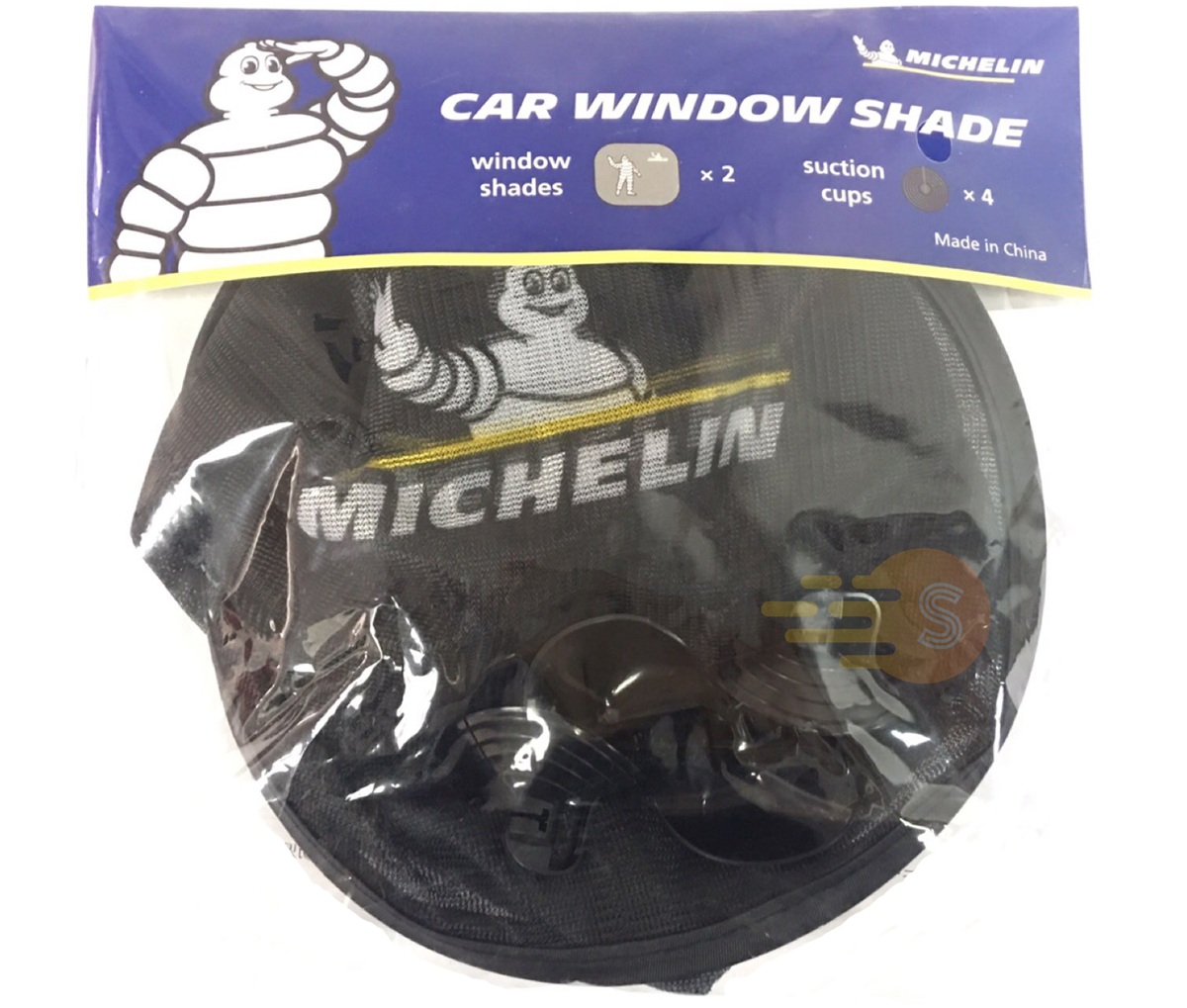 Bộ 2 miếng che nắng dạng lưới cho ô tô Michelin MI-CWS - chống nắng, chống tia UV, dạng hít