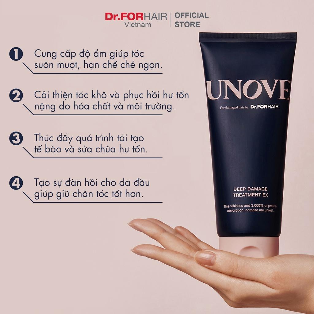 Dầu xả phục hồi nuôi dưỡng, chăm sóc tóc khô và hư tổn nặng Dr.FORHAIR UNOVE DEEP DAMAGE TREATMENT EX 207ml