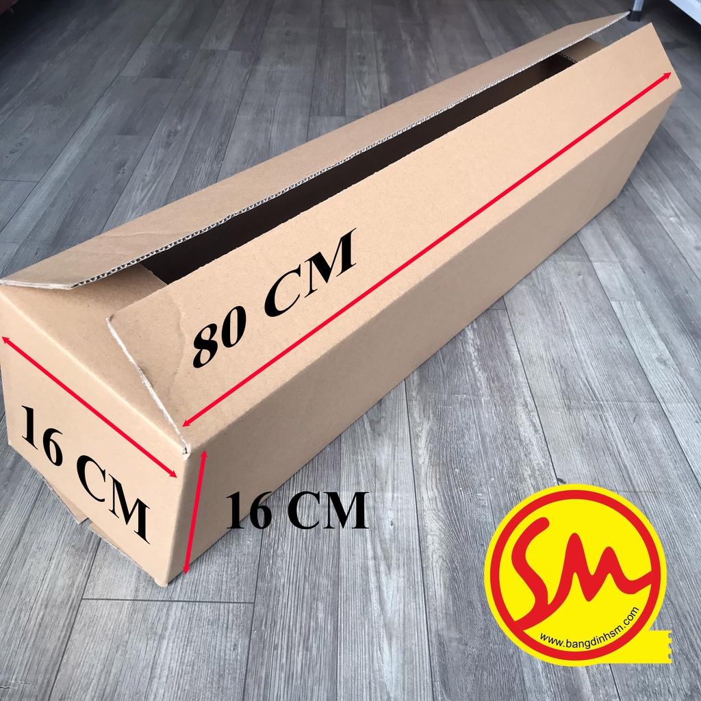 80x16x16 THÙNG CARTON, HỘP GIẤY CARTON DÀI 3 lớp sóng B chuyên dùng ĐÓNG GÓI CÁC SẢN PHẨM, VẬN CHUYỂN MỘT CÁCH DỄ DÀNG