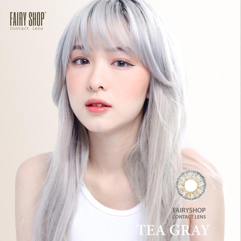 Áp tròng TEA gray 14.0mm - Kính Áp Tròng FAIRY SHOP CONTACT LENS độ 0 đến 6