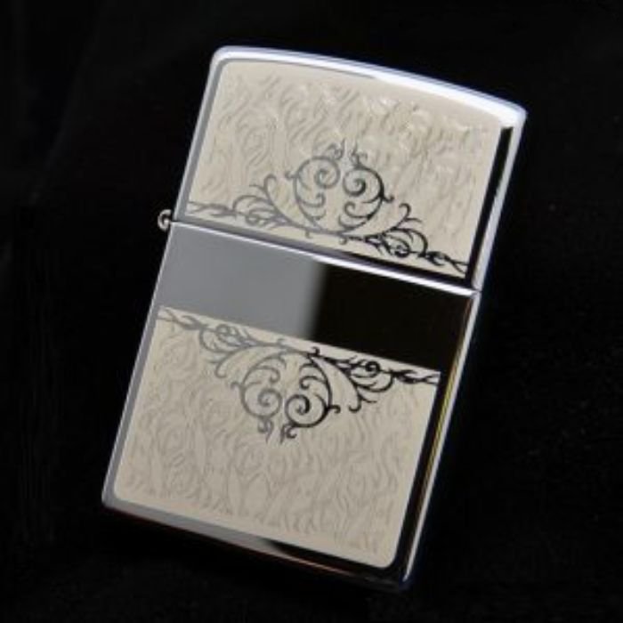 Bật Lửa Zippo Filigree Initial Polished Chrome Chính Hãng Usa