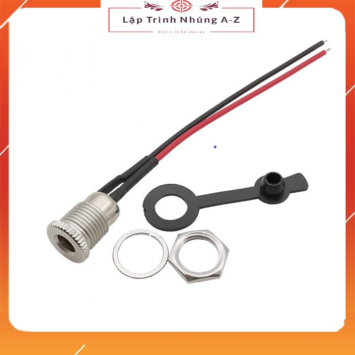 [Lập Trình Nhúng A-Z][151] Jack nguồn cái DC kim loại DC099 5.5 * 2.1mm Có Dây Nối