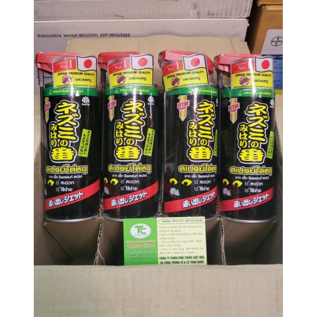 Bộ 3 Chai Xịt Đuổi Chuột Công Nghệ Nhật Bản 300ml