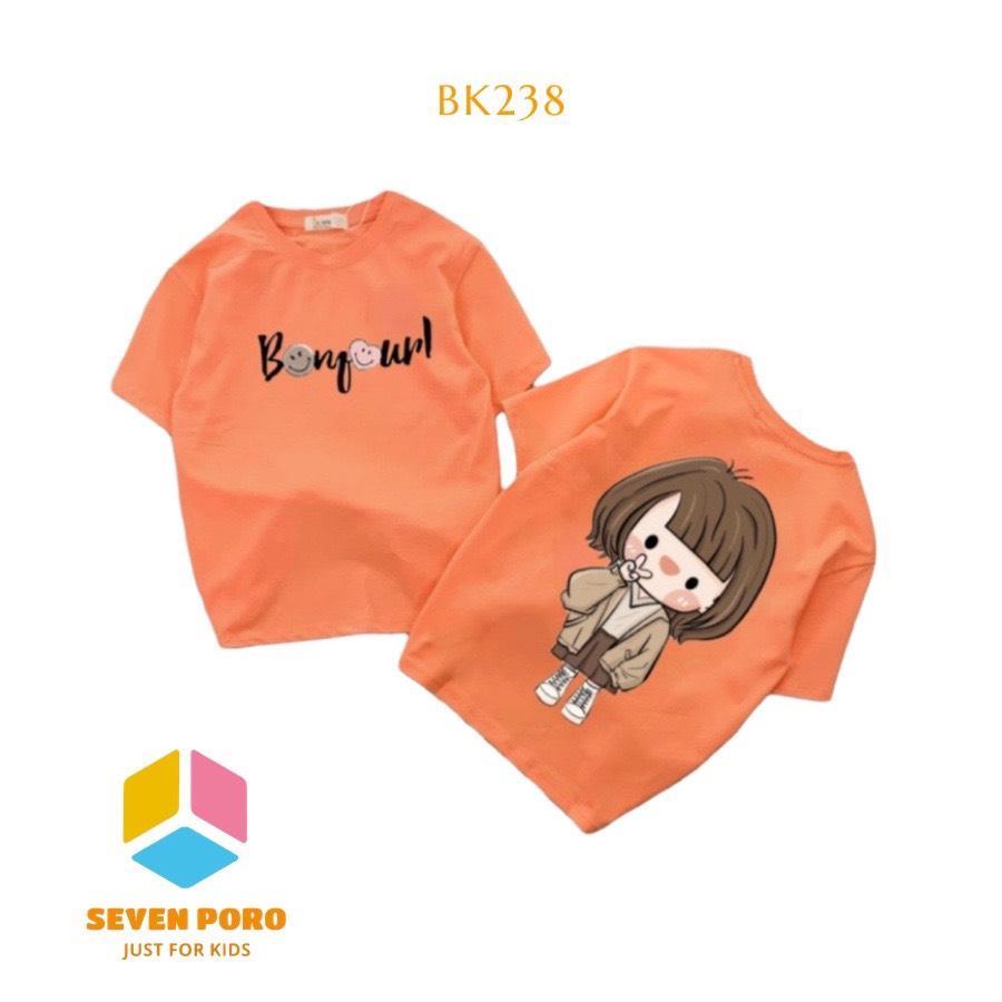 Áo Thun Bé Gái form lửng In Hình BK238N Sevenporo