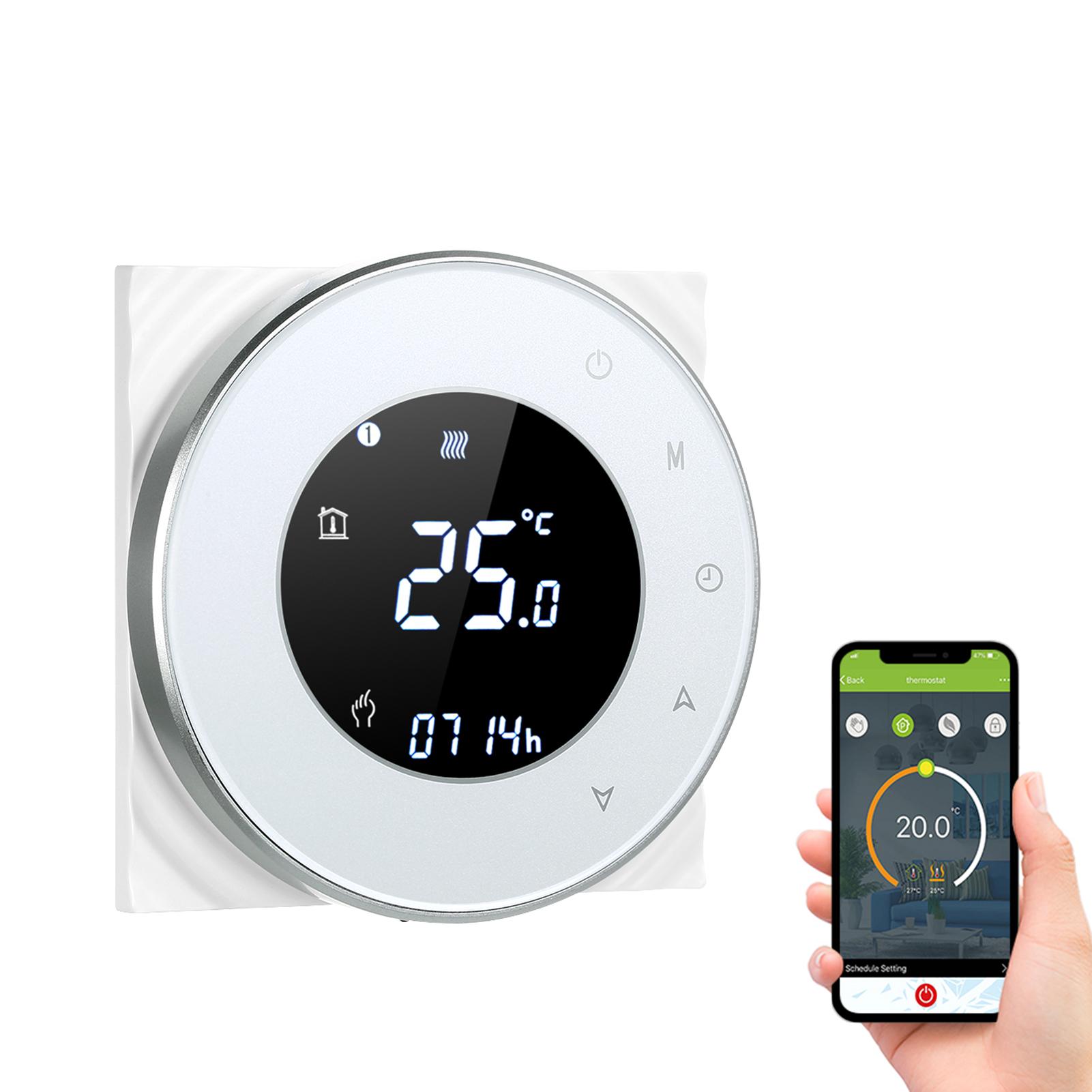 95-240V Wi-Fi Smart Thermostat Programmable Electric Heating Thermostat Temperature Controller Voice APP Control