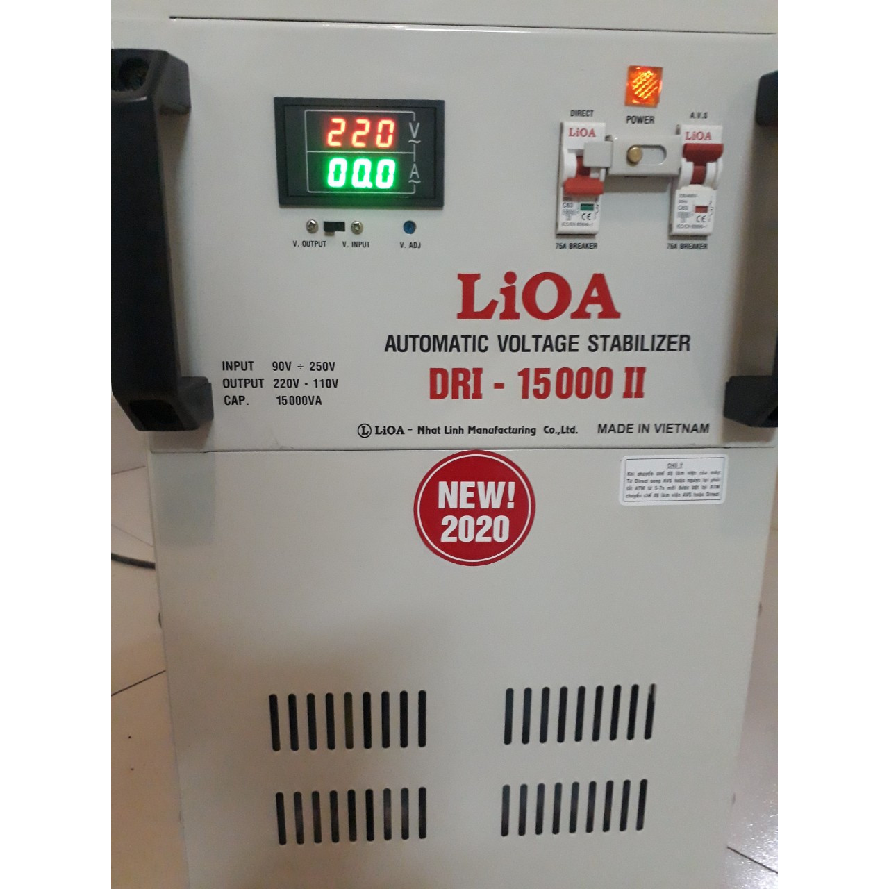 LIOA 15KW DẢI 90-250VNEW2020