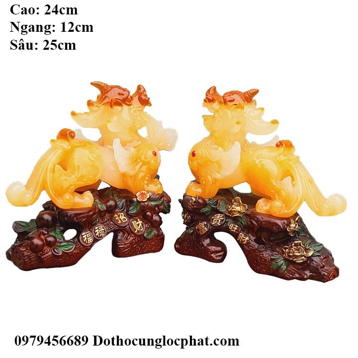 CẶP TƯỢNG TỲ HƯU CAO 24CM