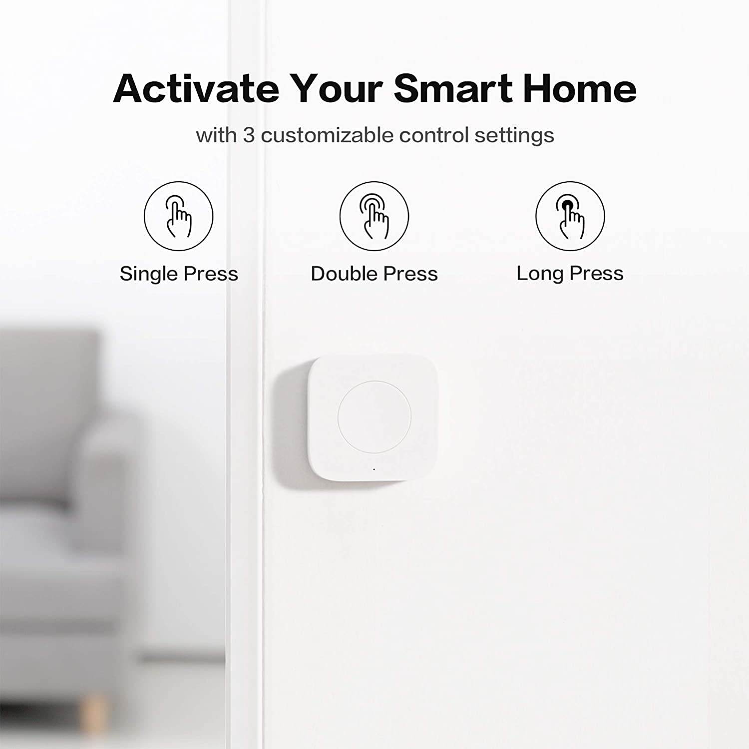 Nút nhấn không dây Aqara Wireless Mini Switch Quốc Tế - Hàng Chính Hãng