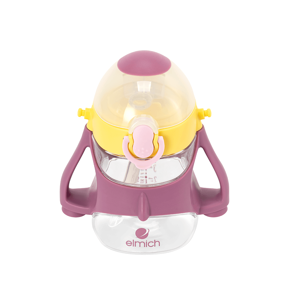 Bình nước trẻ em Elmich BabyCare EL8371 350ml, Hàng chính hãng, nhựa tritan, dây đeo tiện lợi - JoyMall
