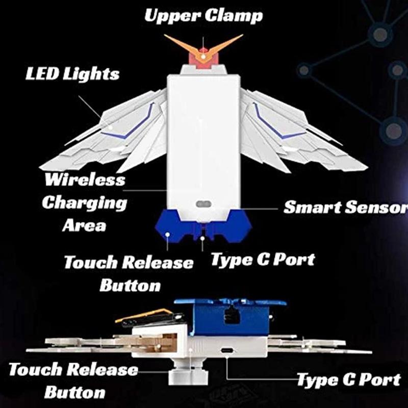 Bộ sạc không dây Angel Wing điện thoại di động Bộ sạc không dây có cảm ứng không dây