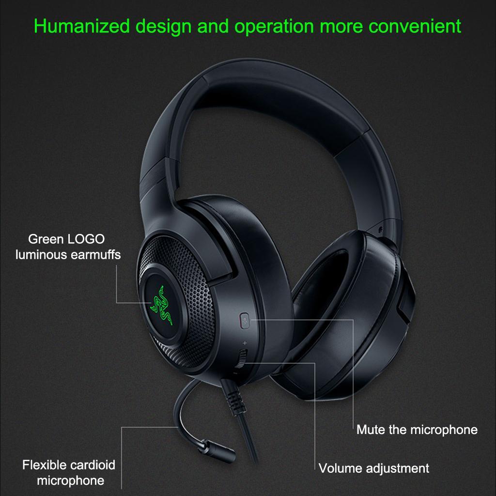 Universal USB Stereo Headphones Headset Microphone Over Ear for Laptop