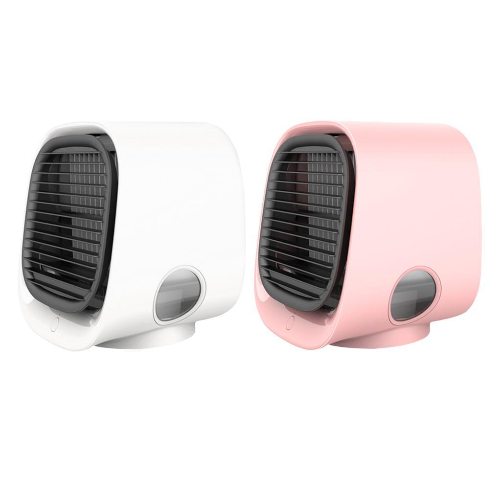 2x Portable Air Cooler Fan Desktop Cooling Air Conditioner Humidifier