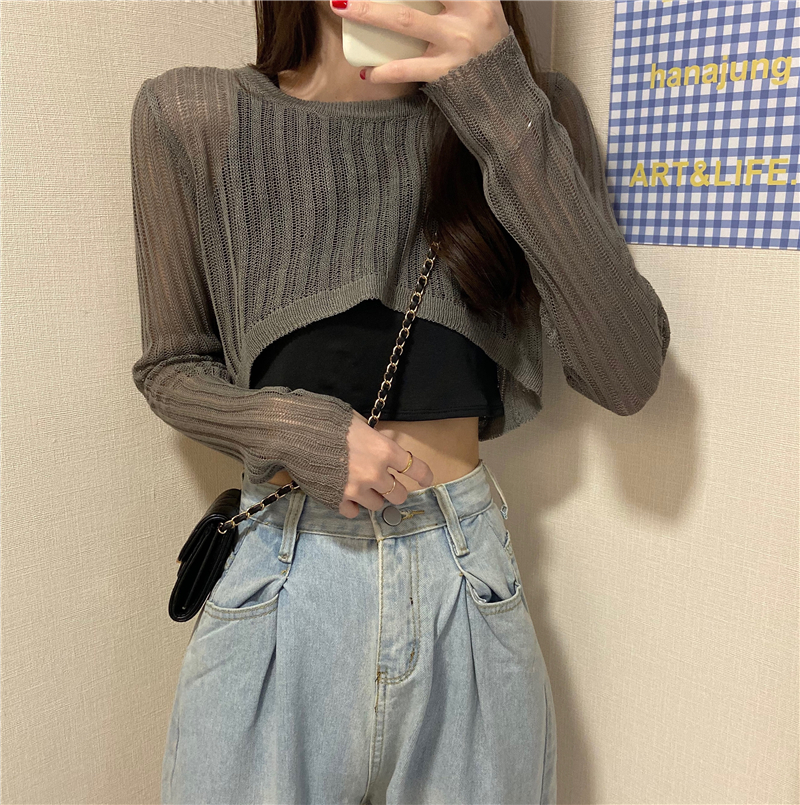 Áo croptop len Ulzzang Quảng Châu ALC32