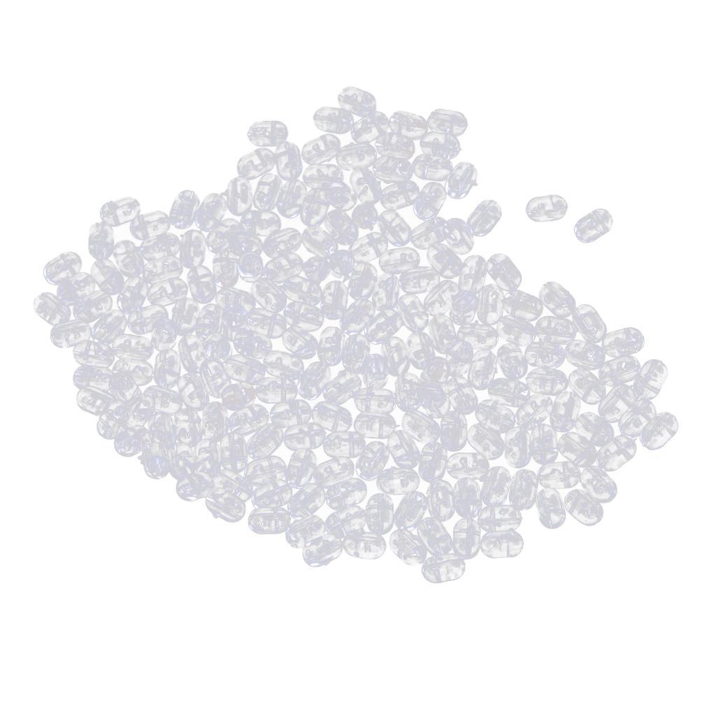 400pcs Lightweight Oval Fishing Beads Rig Making Beads Stop Beads Tackle