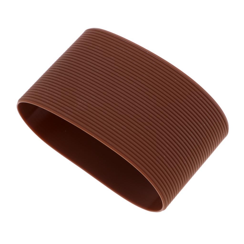 2x Outdoor Silicone Round Non- Water Bottle Mug Cup Sleeve Cover