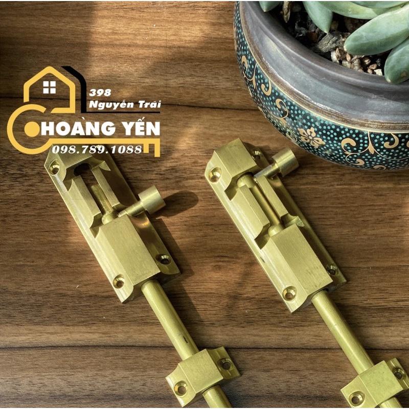 Chốt cổng bằng đồng, chốt cửa bằng đồng dài 60cm/80cm/1m - chốt thang