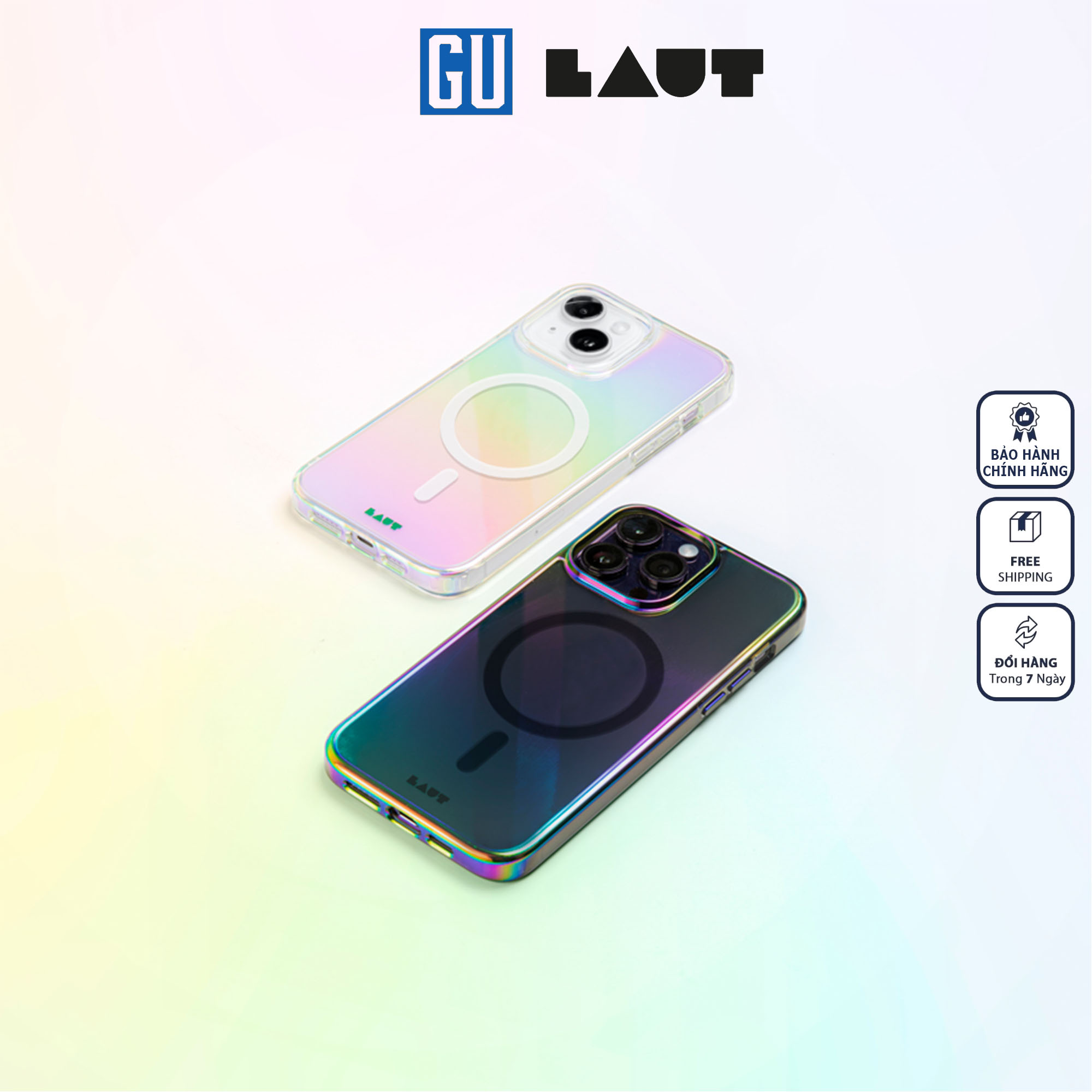Ốp LAUT Holo Dành Cho iPhone 15 Pro Max Hàng Chính Hãng