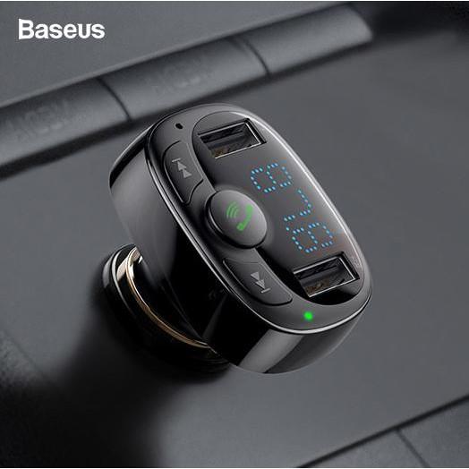 Bộ tẩu sạc nghe nhạc trên xe hơi Baseus S09 FM Transmitter Modulator Bluetooth - Hàng Chính Hãng