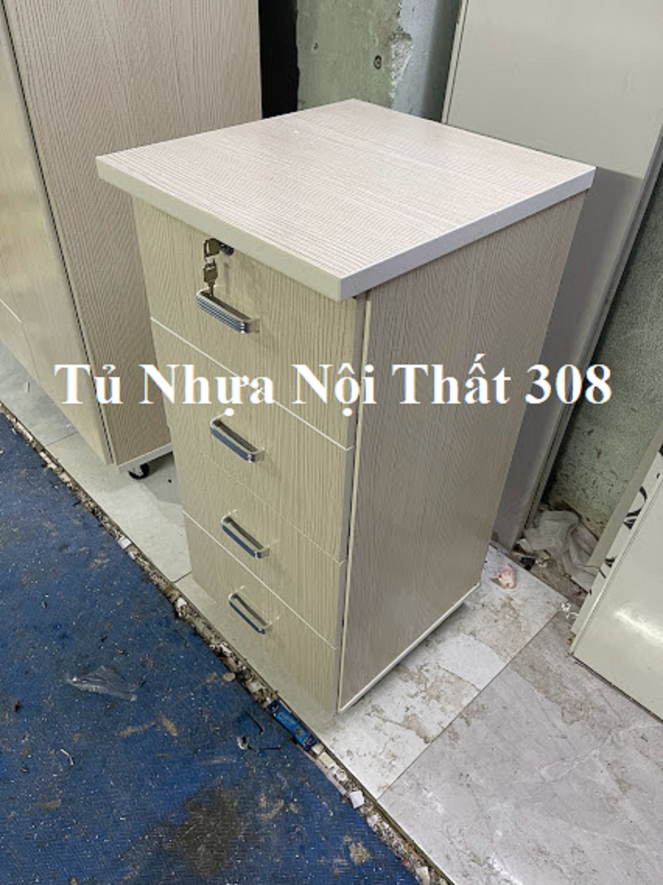 Tủ, Kệ Đầu Giường Nhựa Đài Loan Cao 89,5cm Ngang 42cm Sâu 42cm K107