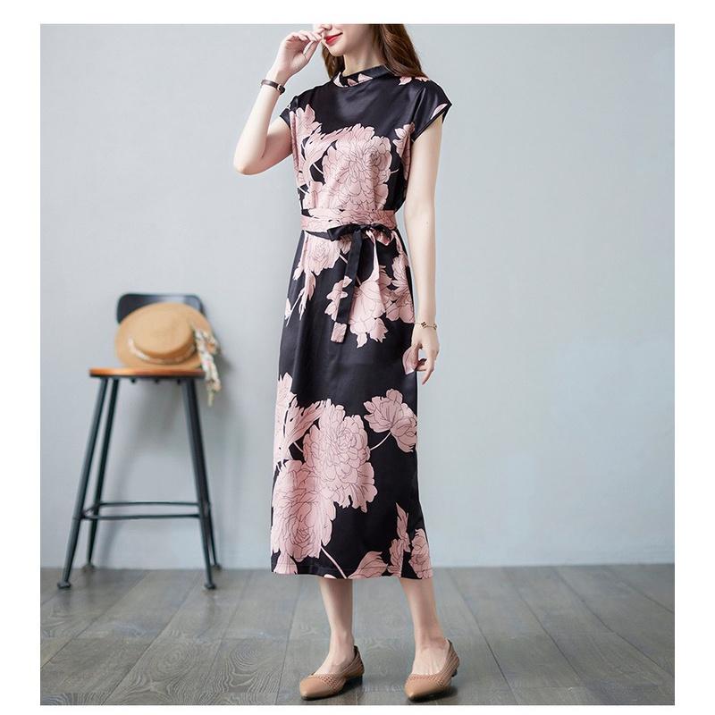ĐẦM SUÔNG LỤA HỌA TIẾT CAO CẤP