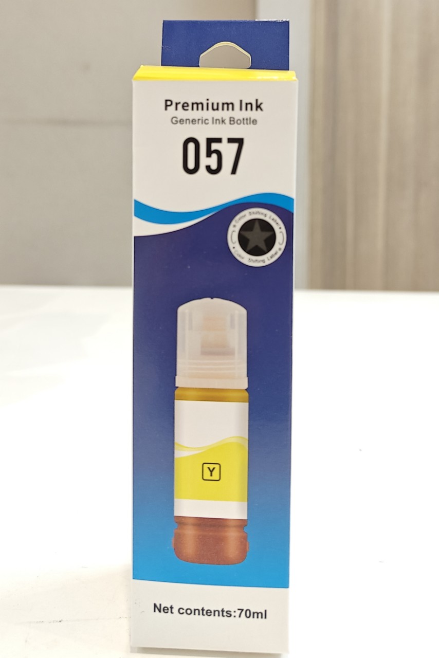 Mực in tương thích Epson 057 màu vàng (Y) cho máy in Epson Ecotank L8050/L18050 , hàng nhập khẩu.