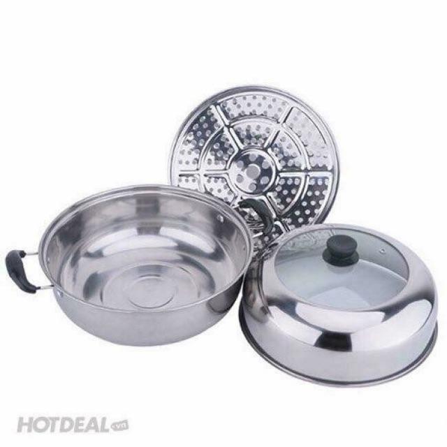 NỒI HẤP INOX 2 TẦNG