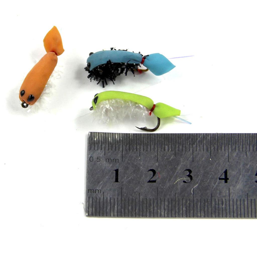 12pcs Shrimp Fishing Flies Artificial Baits Insect Lures Fly Lures