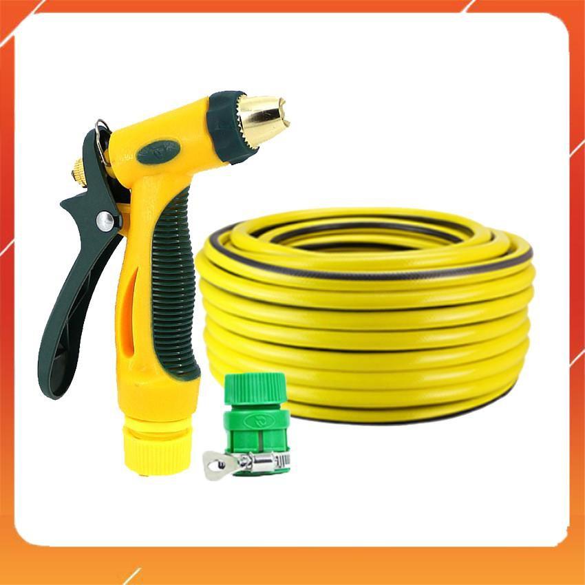 Bộ dây vòi xịt nước rửa xe,tưới cây tăng áp 3 lần 15M 206317