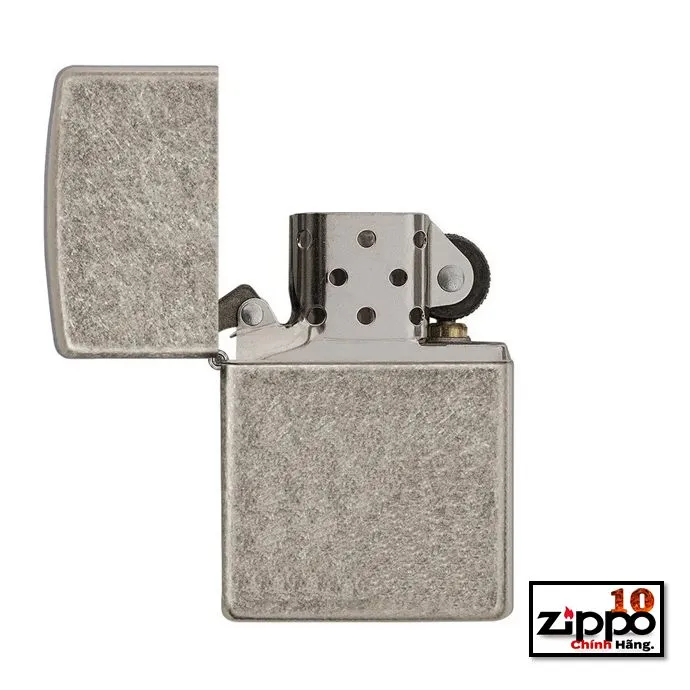 Bật lửa Zippo 28973 Armor Antique Silver Plate [bạc giả cổ] - Chính hãng 100%