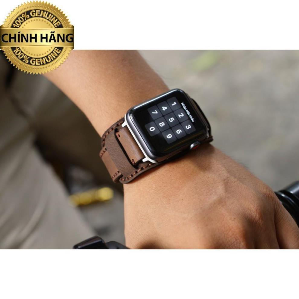 Dây đồng hồ da bò nâu đất RAM BUNDSTRAP B1 dành cho Apple Watch cực đẹp .