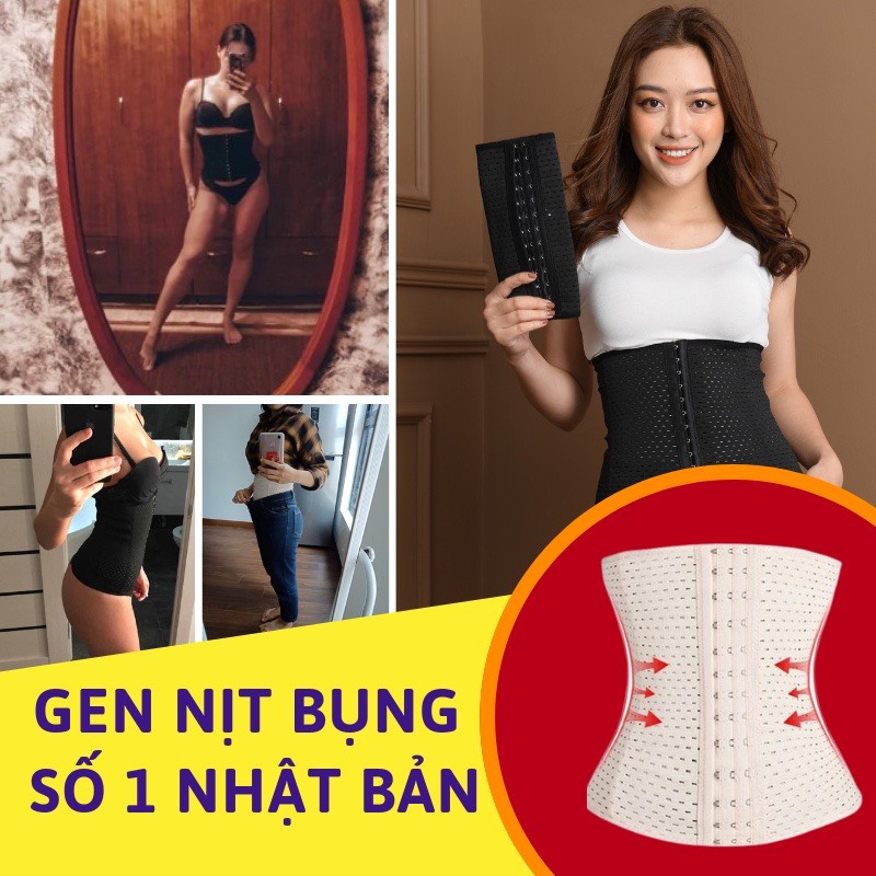 Đai định hình vòng eo Nhật Bản, cotton tre tự nhiên