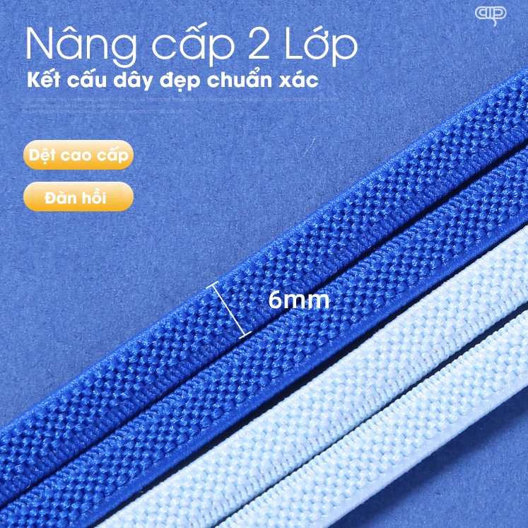 Dây Giày Thể Thao Sneaker Thông Minh Đàn Hồi Q-Kick Laces Khóa Đầu Kim Loại