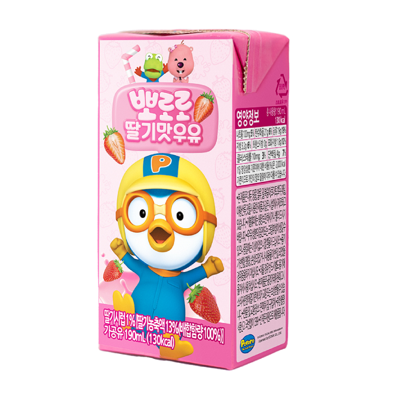 Sữa dinh dưỡng Pororo vị dâu 190ml