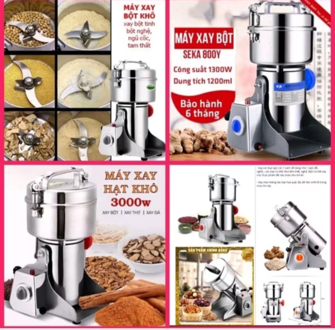 1 MÁY XAY NGHIỀN BỘT KHÔ CÔNG XUẤT LỚN NGHIỀN MỌI THỨ SIÊU NHỎ MỊN