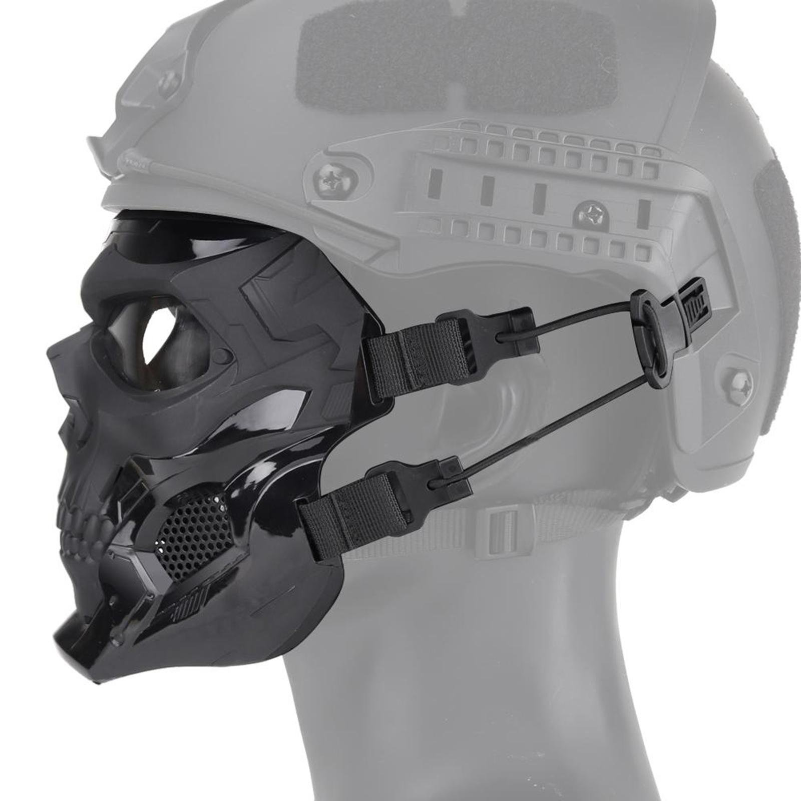 Tactical Face Mask Outdoor Hunting Protective Full Face Masks Cover Black