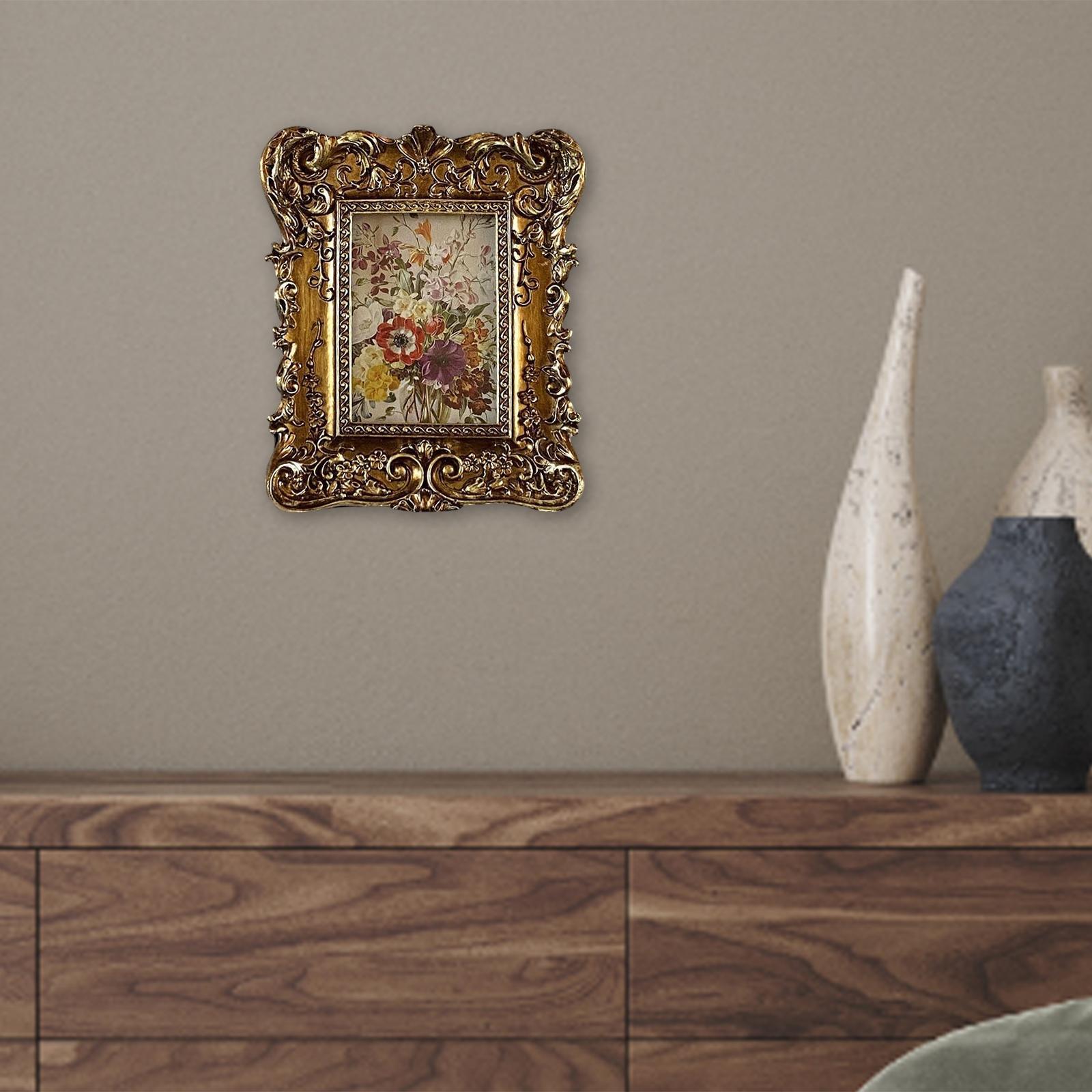 Photo Frame Photo Holder Wall Desktop Resin Picture Frame for Decoration