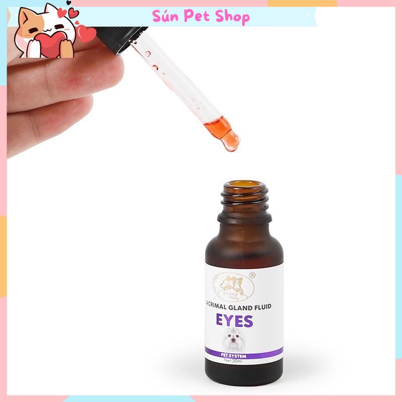 Siro uống chống chảy nước mắt, giảm ố mắt cho chó mèo Lacrimal Gland Fluid Eyes 20ml