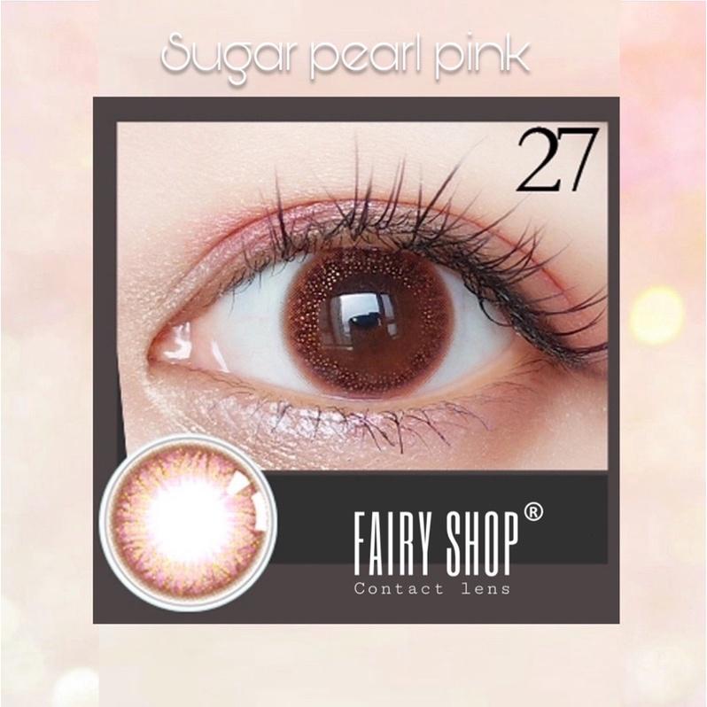 Kính Áp tròng Sugar Pearl pink 14.0mm FAIRY SHOP CONTACT LENS độ 0 - 6