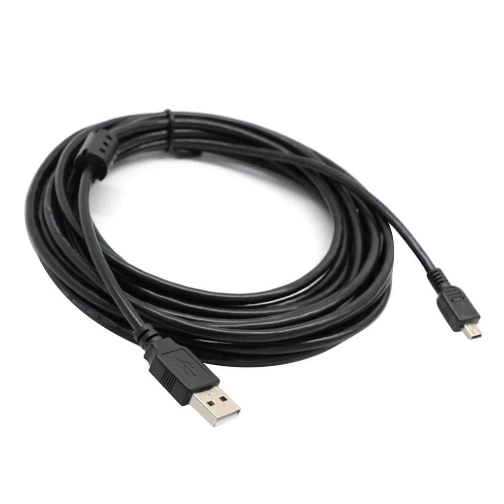 USB 2.0 A Male to Mini  Pins Male Line Data Sync High Speed Charging Cord