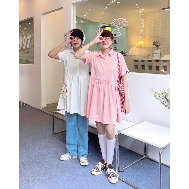 UPZ Đầm Babydoll Logo Chữ