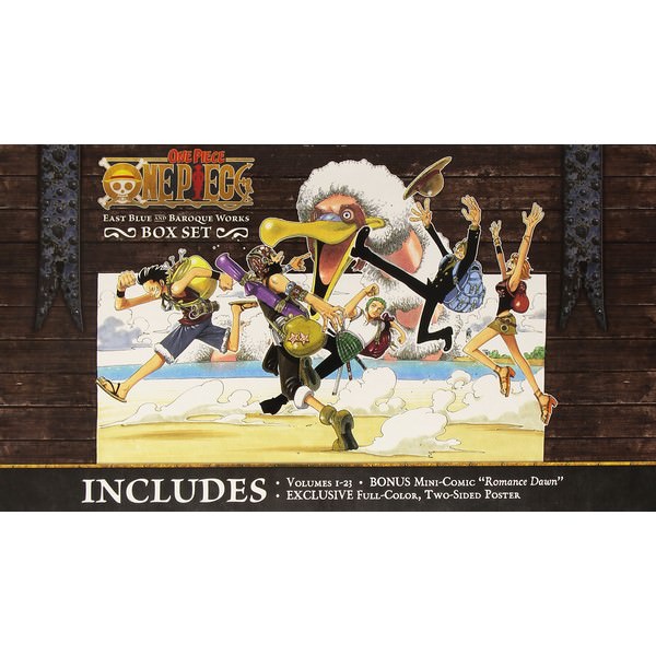 One Piece Box Set 1: East Blue And Baroque Works, Volumes 1-23 With Premium - Tiếng Anh