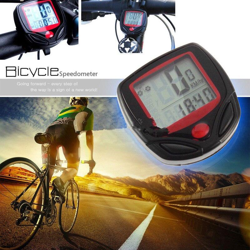 Bicycle Computer Waterproof MTB Bike Odometer Stopwatch Speedometer LED Digital Rate Mileage Recording Bicycle Accessories