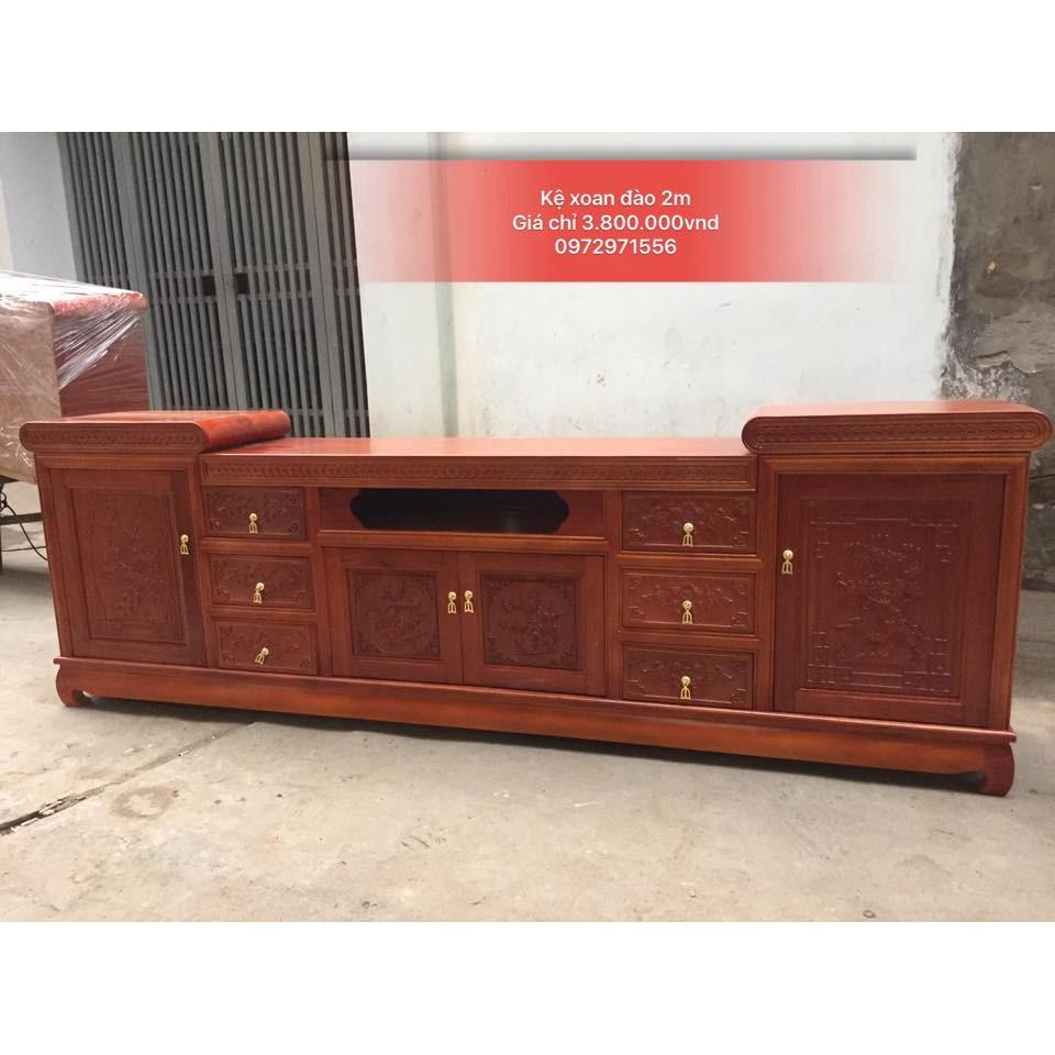 Kệ Tivi Gỗ Xoan Đào