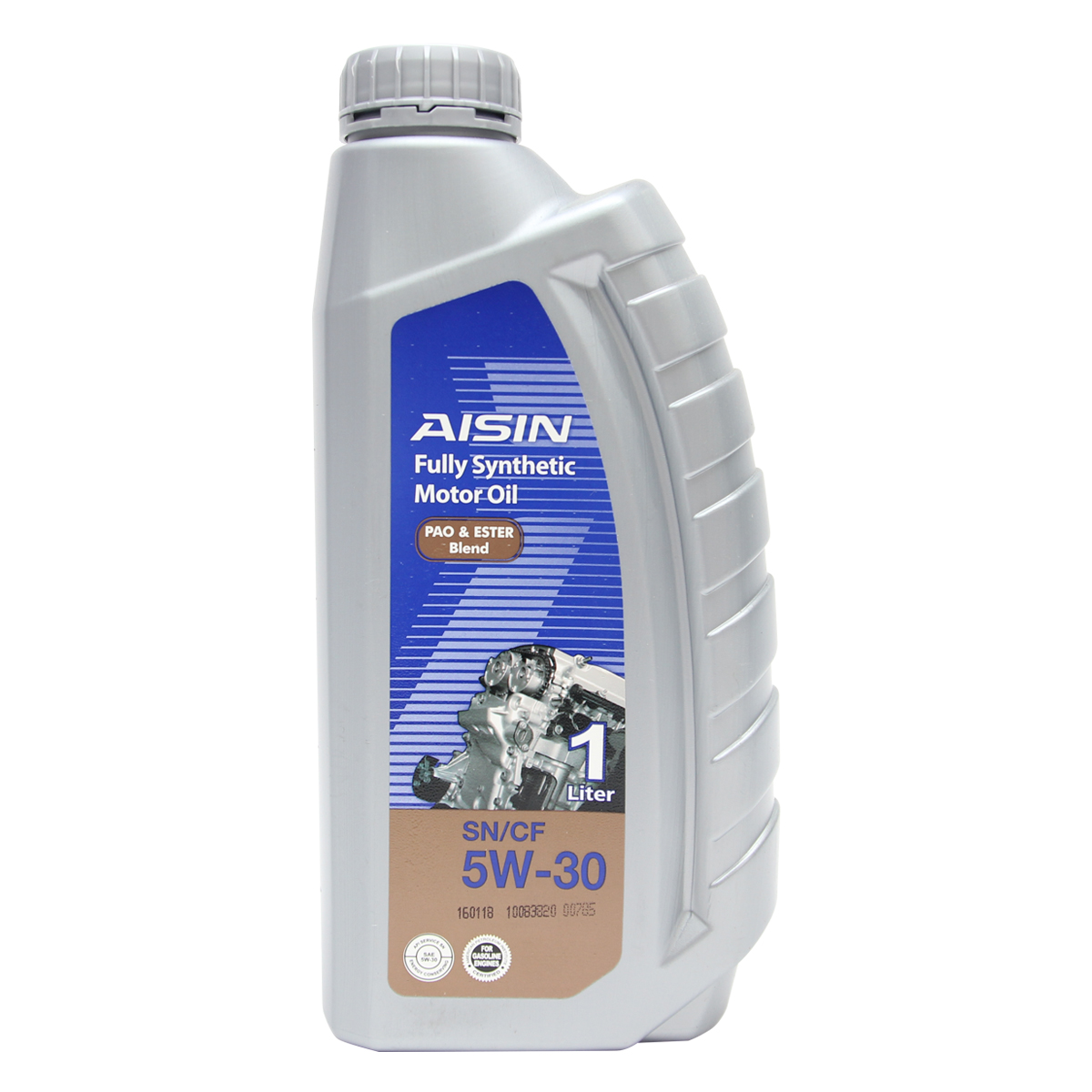 Nhớt động cơ AISIN ESEN0531P 5W-30 SN / CF PAO & ESTER Blend 1L