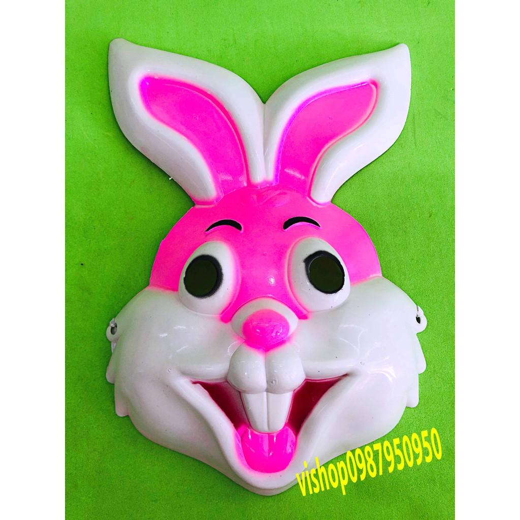 Mặt nạ hóa trang Thỏ Hồng cho bé chơi trung thu,halloween,lễ hội,quà tặng