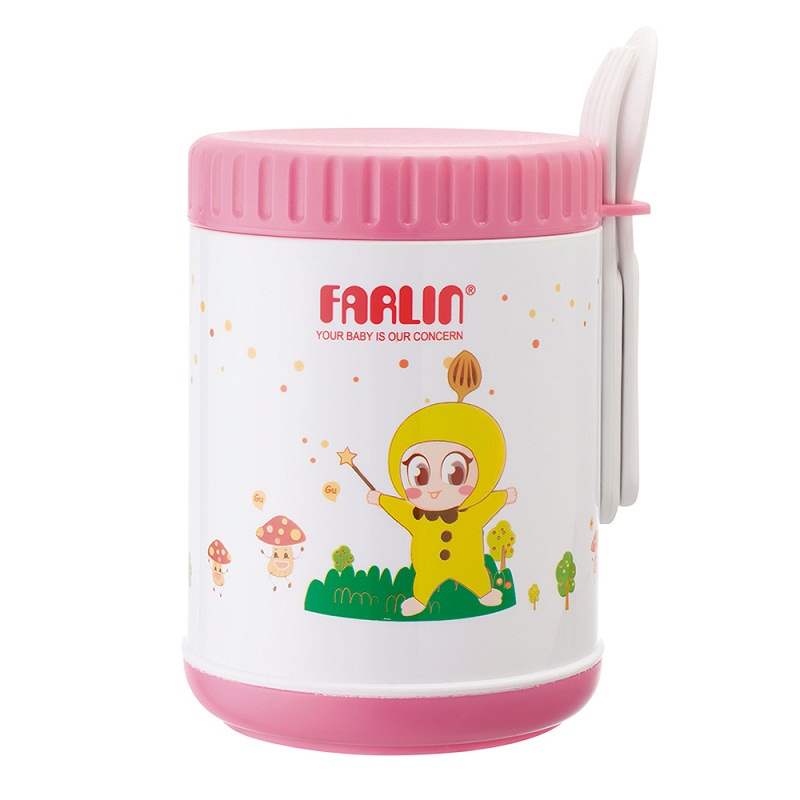 Cặp Lồng Giữ Ấm, Ủ Ấm Thức Ăn Farlin Bằng Nhựa BF-228A 500ml - Giao Màu Ngẫu Nhiên