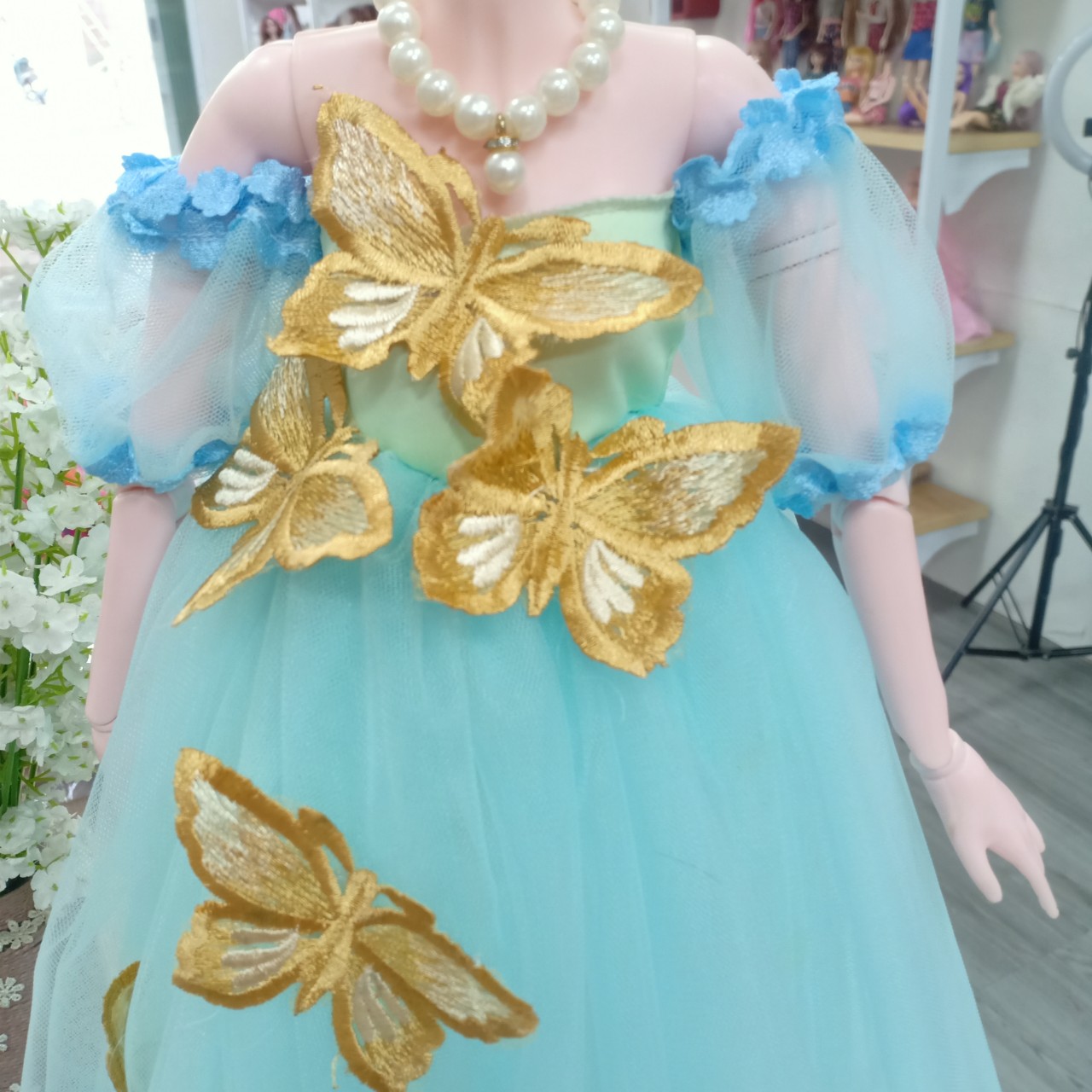 Mẫu váy đầm công chúa cho búp bê 1/3 ms36-42 Sunnydoll