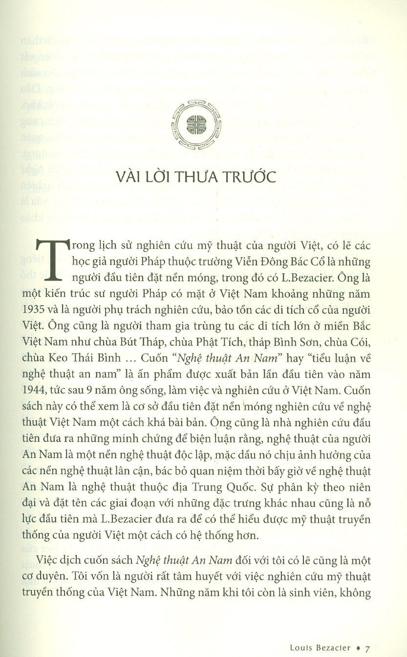 NGHỆ THUẬT AN NAM - Louis Benzacier – Trang Thanh Hiền, Mai Yến Thi dịch - Trường Phương - NXB Mỹ Thuật