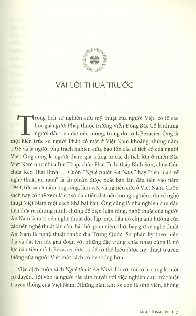 NGHỆ THUẬT AN NAM - Louis Benzacier  – Trang Thanh Hiền, Mai Yến Thi dịch -  Trường Phương - NXB Mỹ Thuật